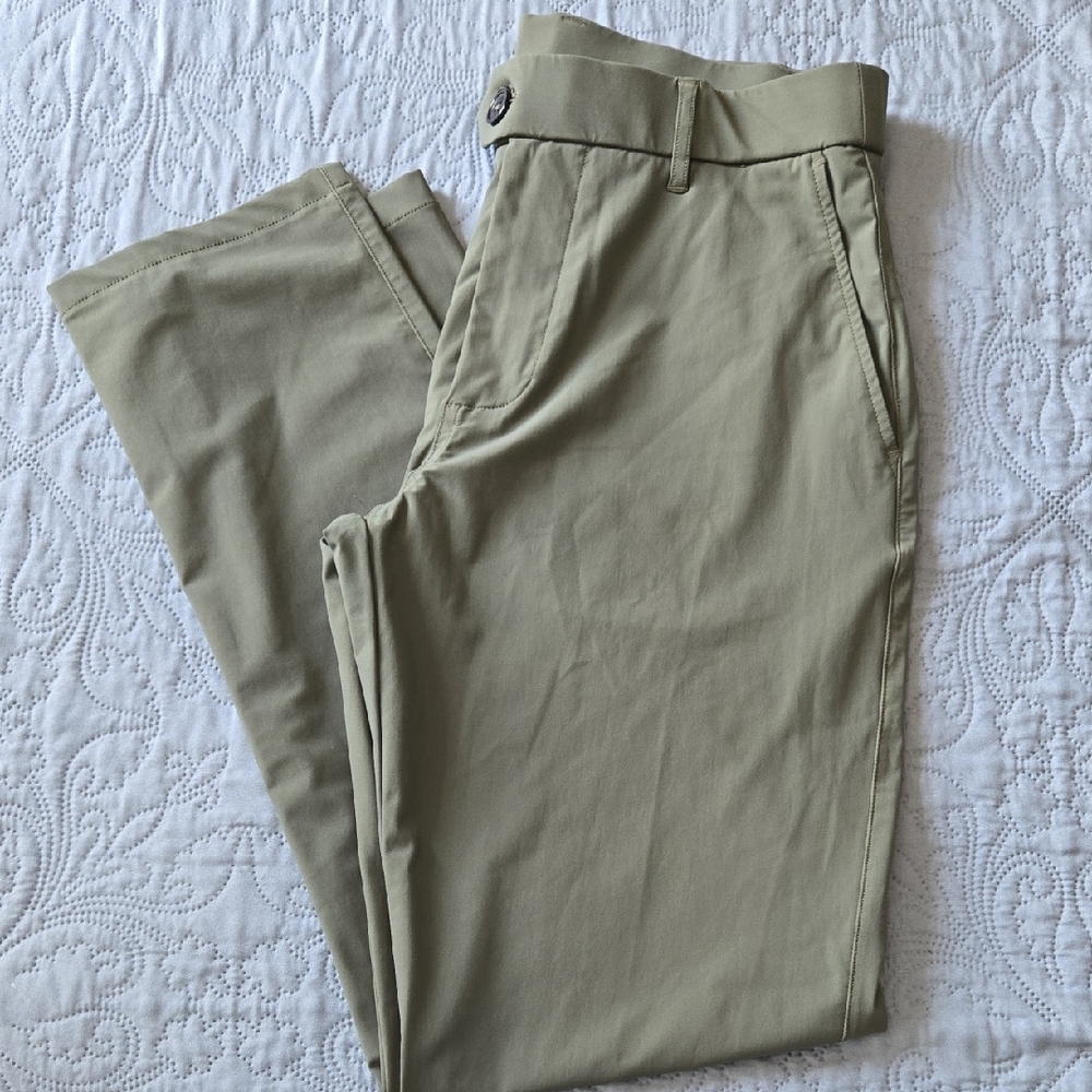 Greyson Tan Chinos Flat Front Straight Leg